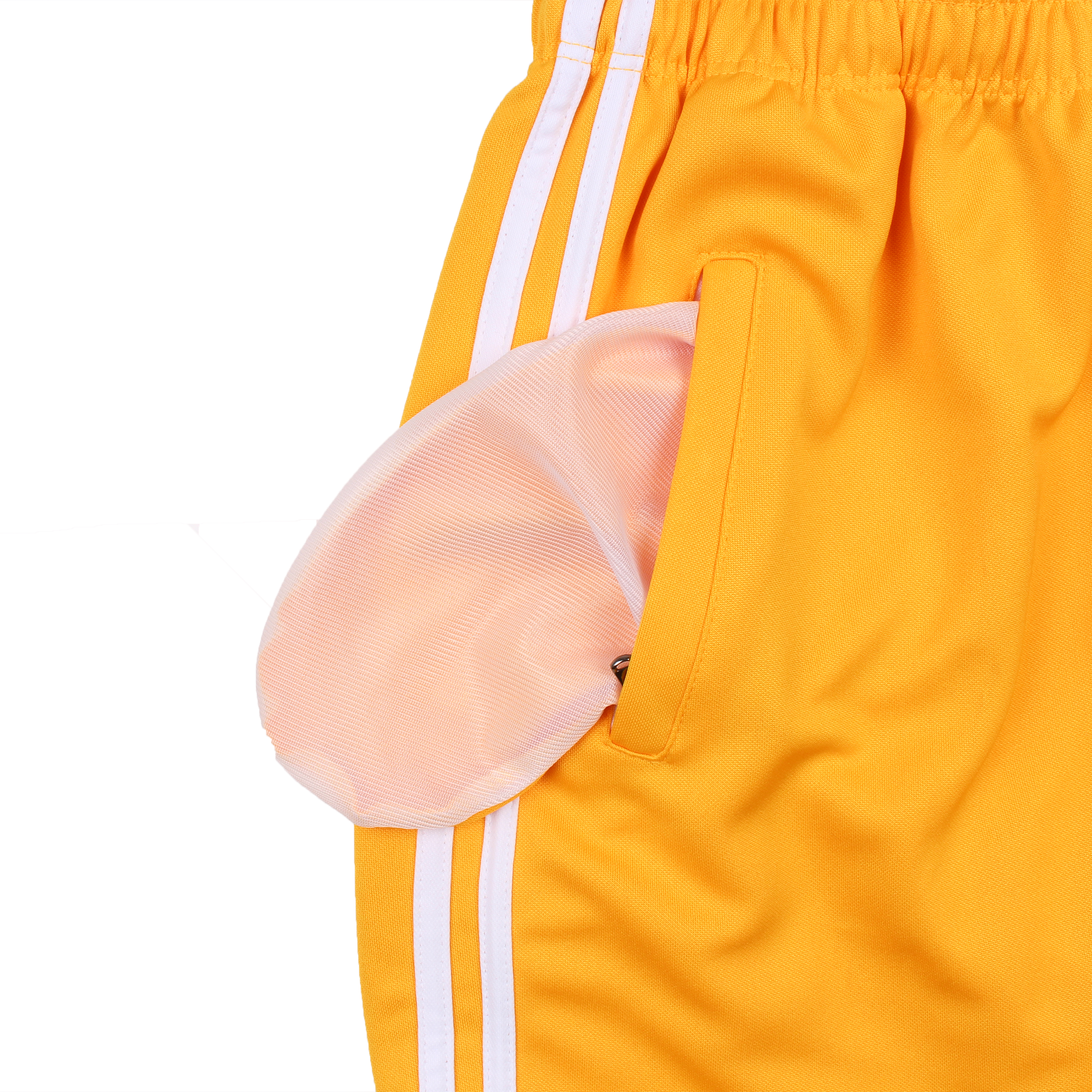 노랑 흰색2선 바지