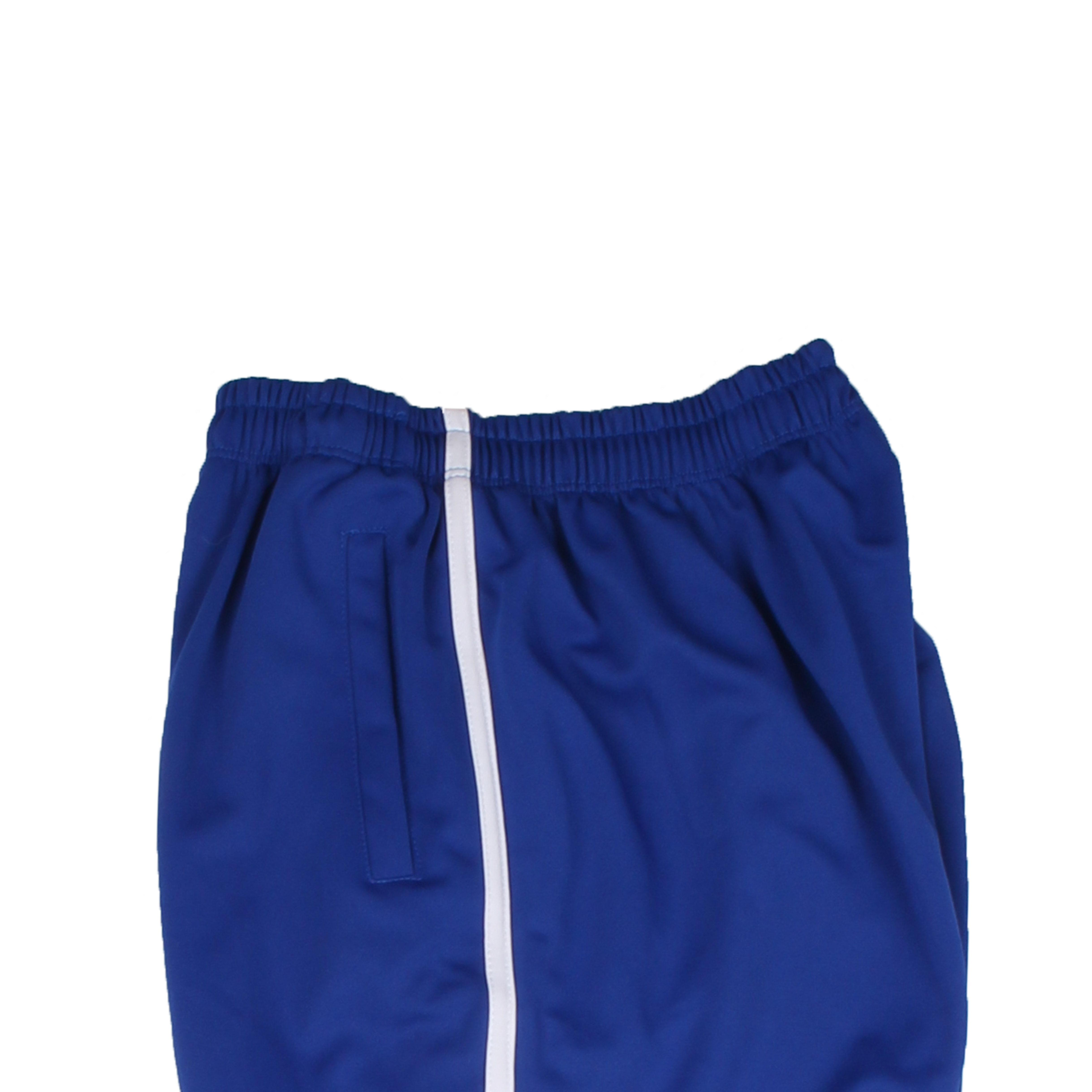 청색 화이트 원라인 바지